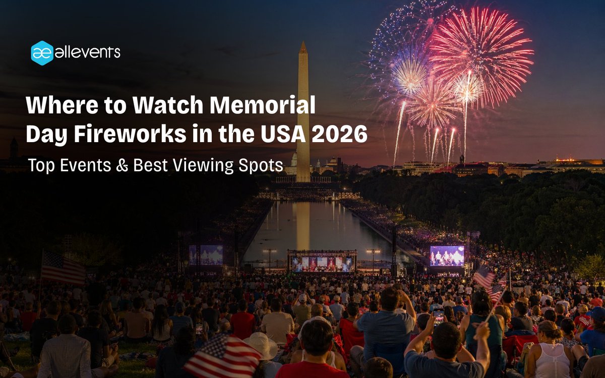 allevents_in's tweet photo. Fireworks get the attention.

But the best Memorial Day fireworks shows are really about where you watch them from.

A skyline. A harbor. A beach crowd waiting for the first launch.

These are the displays across the U.S. actually worth planning your weekend around. 👇
https://t.co/aKpDtDgBly