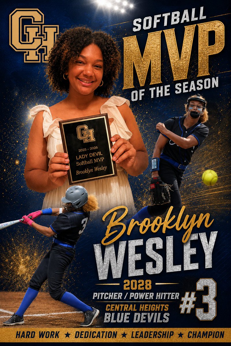 Brooklyn3Wesley's tweet photo. I won the MVP award last night! 🥎
Thank you to my amazing teammates and coaches for always pushing me to be better. So grateful for all the support and memories this season! 💙💛 #LadyDevils #Softball #MVP
@IGVaughn16u @Get2CollegAth @DiamondAddicts @LineDsoftball @ExtraInningSB https://t.co/2TRjJoLUfA