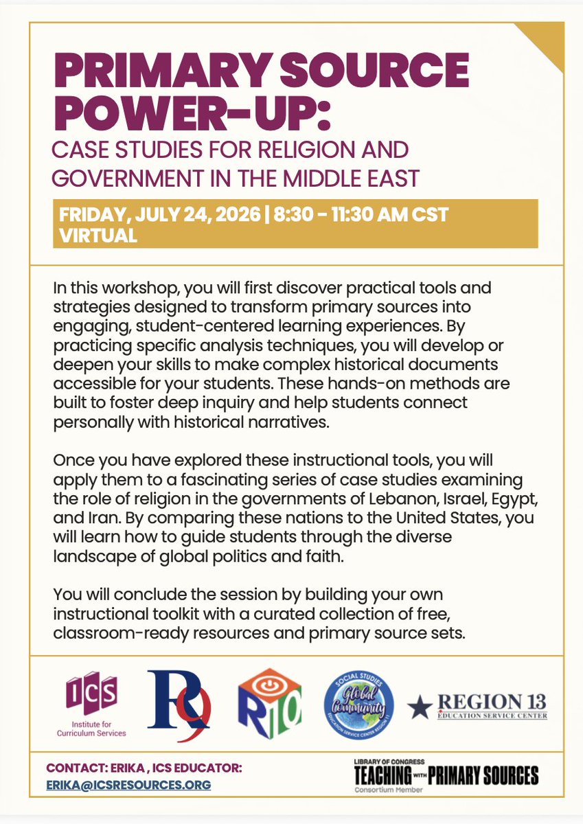 ESC11 Social Studies tweet media