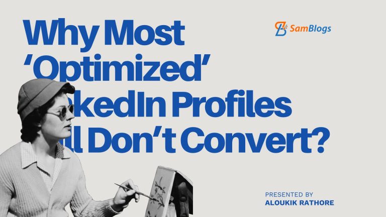 TheSamBlogs's tweet photo. Why Most ‘Optimized’ LinkedIn Profiles Still Don’t Convert?

https://t.co/tCftaCWtdC

#SEOTips #SEO #SEOservices #DigitalMarketing #OnlineMarketing @TheSamBlogs https://t.co/jpvcfHQNwe