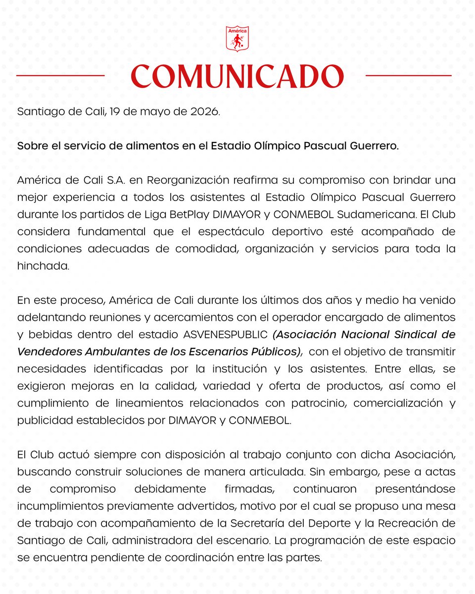 América de Cali tweet media