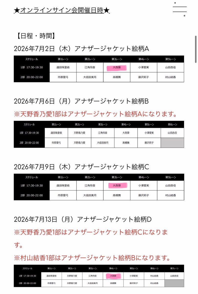 大西 葵 tweet media