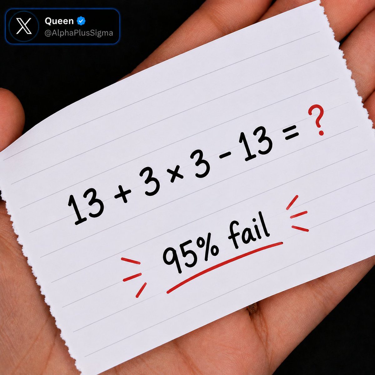 AlphaPlusSigma's tweet photo. Everyone gets this wrong!!!

Can you solve it??? https://t.co/u6SfeEnrqM