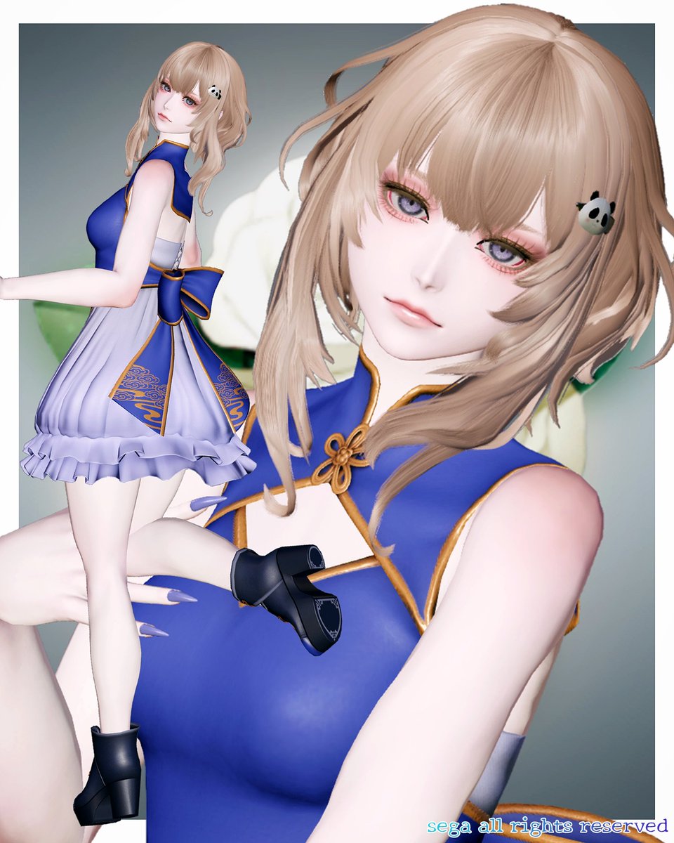 PiyokoPso's tweet photo. このチャイナ服可愛い🐼🖤
#メンテの日なのでssを貼る
#PSO2NGS #PSO2NGS_SS https://t.co/JGYuKgiGII