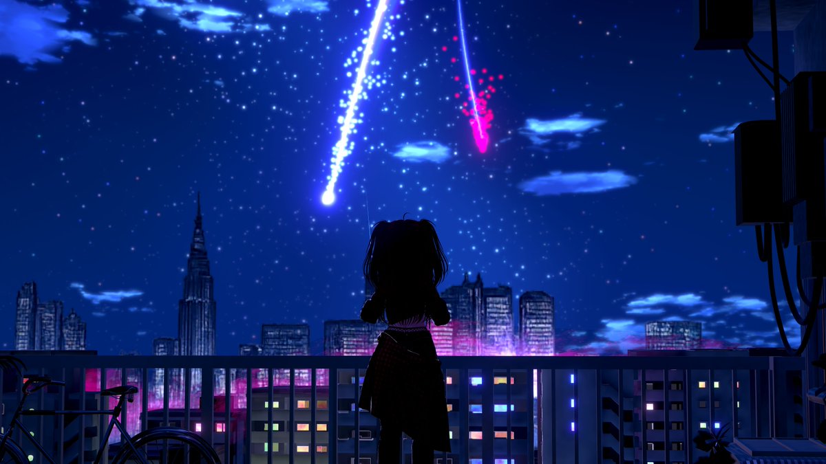 MaganiMTV's tweet photo. Even in the darkest night, I’m heading towards my light. 🌌💫✨

What’s your wish tonight? 🌠

#VRChat #VRChatPhotography #VRC #VR #VRChatSelfie #AnimeGirl https://t.co/zA4a15AJl6