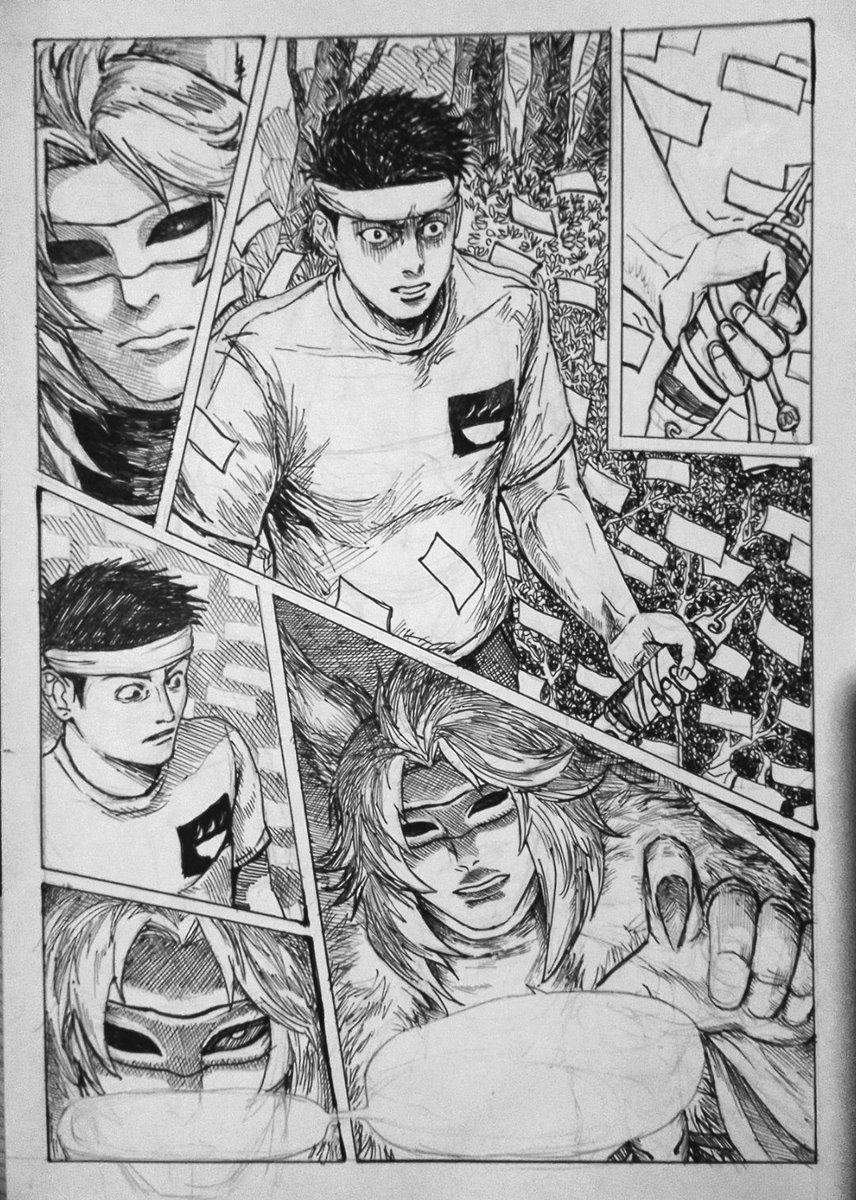 Jorzel87's tweet photo. The camera angle is awkward,
Still thinking for the dialogue im very bad at it, English is not my first language,

#mangapanel #random https://t.co/2TfNb21rsy