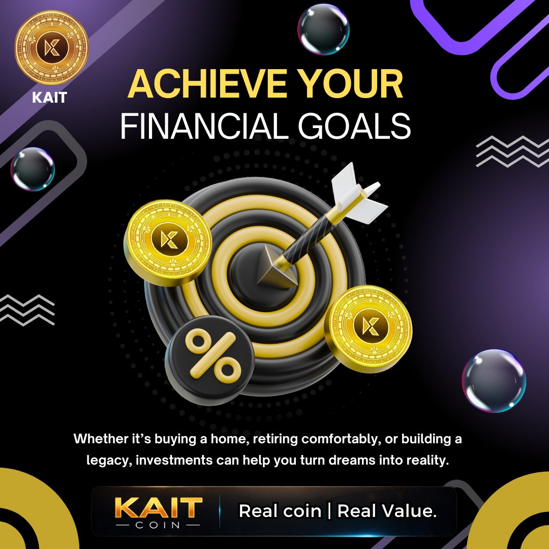 Kairaa360's tweet photo. Big goals start with smart decisions.
Stay focused, stay consistent, and keep building toward your future.

#KAIT #FinancialGoals #Blockchain #DigitalInnovation #FutureGrowth https://t.co/rTeSu25jDa