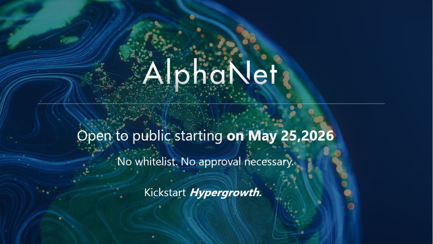 AlphaNet_AI's tweet photo. AlphaNet will be open to all users starting May 25, 2026 - no whitelisting or approvals required. After months of meticulous testing, upgrades, and getting early user feedback, we are ready to ignite the growth engine.

Premium user tiers and brand-new user-driven guild and referral system coming soon.