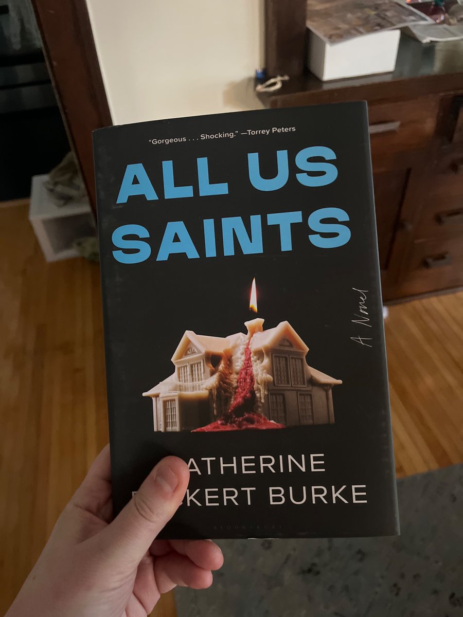 katpburke's tweet photo. ALL US SAINTS is out TODAY!!

I feel so incredibly lucky—both to have worked with a wonderful team who understands my work and to be allowed to publish such a weird, upsetting, horny book. 

I hope you read it and I hope you love it. https://t.co/IUwUWxXdbi