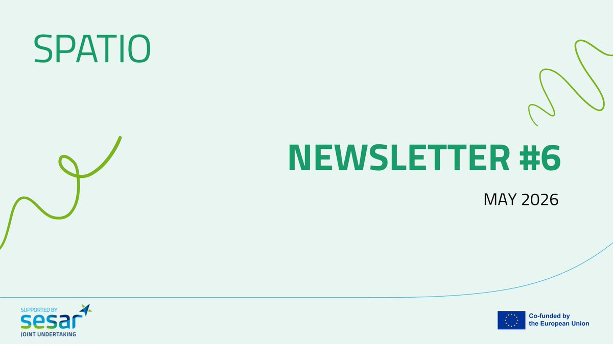 spatio_sju's tweet photo. 🚨The 6th issue of the SPATIO #Newsletter is out!

🗓️Mark all the activities scheduled for our participation in Airspace World, register for our last #OpenDay on 17th June, and... #SavetheDate for the SPATIO Final Dissemination Event! 👀

Download it🔗https://t.co/rZg3jtMlyt https://t.co/t5bjucFjYa