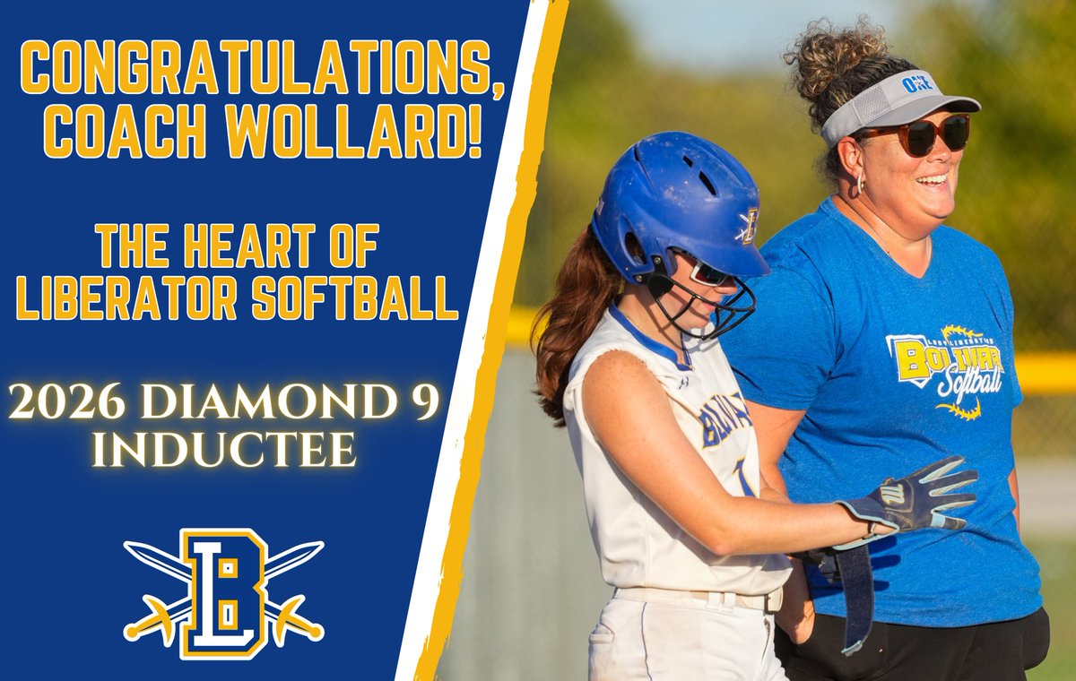 Bolivar_Schools's tweet photo. Congratulations to Coach Alicia Wollard on being recognized as a Diamond 9 Honoree at the Missouri Sports Hall of Fame Spring Luncheon! π₯
Congratulations, Coach! ππ #OneLiberator https://t.co/plQoP2jHIO