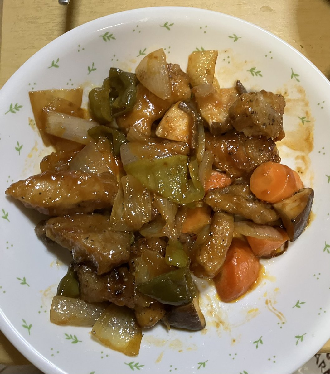 mo_chu001's tweet photo. 今日は酢豚を作ったよ https://t.co/kskdgBcnXJ