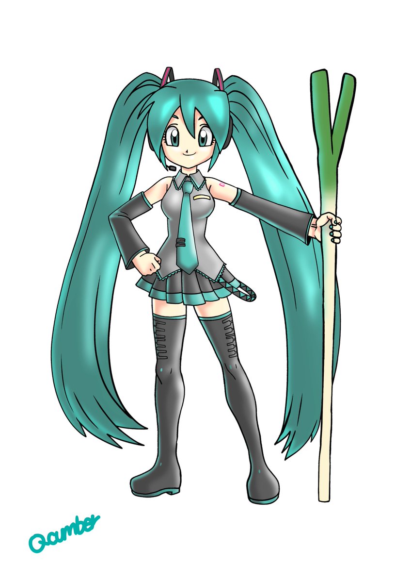 初音ミクのℬ𝒾𝓇𝒹 ℳℴ𝓊𝓃𝓉𝒶𝒾𝓃風 如意ネギを添えて #初音ミク