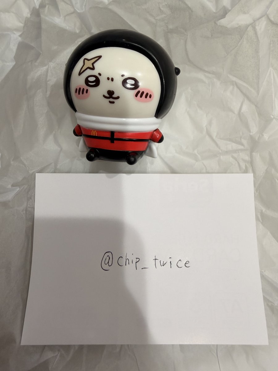 chip_twice's tweet photo. ちいかわ ハッピーセット 交換・譲渡

譲）ラッコ
求）ハチワレ　ちいかわ

郵送での交換希望です。
名古屋での現地交換も可能です。
お気軽にお声掛けください！ https://t.co/zzErgj3iSa