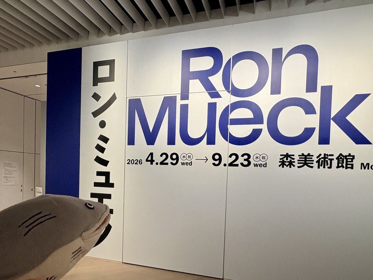 2017babel's tweet photo. 森美術館「ロン・ミュエク」展
鑑賞者の身体を揺さぶる、現代具象彫刻の重要作家、ロン・ミュエク（1958-）

毛穴までまるで本物なのに、サイズだけがいびつ🫨そんなズレによって、親密さも不穏さも生も死も、急に自分の距離に迫ってくるかのよう🐟💨

六本木で不思議なアート体験をどうぞ💁 https://t.co/AvjkxNKfHp