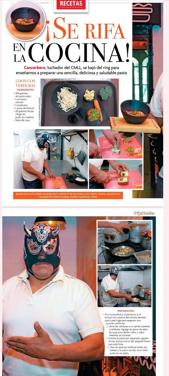 CancerberoCmll's tweet photo. En la cocina como en el ring se da cátedra https://t.co/2sEerwhRTa