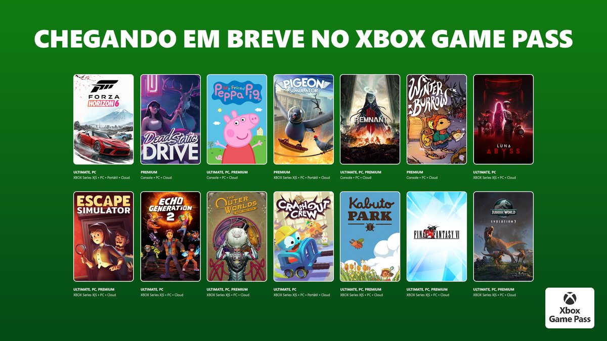 XBOX Game Pass Brasil tweet media