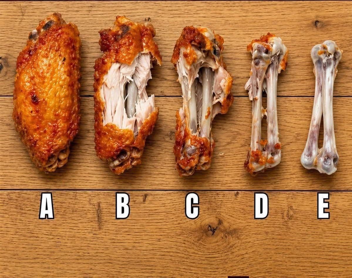 fifss__'s tweet photo. What letter do you stop, when eating your chicken wings? 😂 https://t.co/1FrB9n8NUv