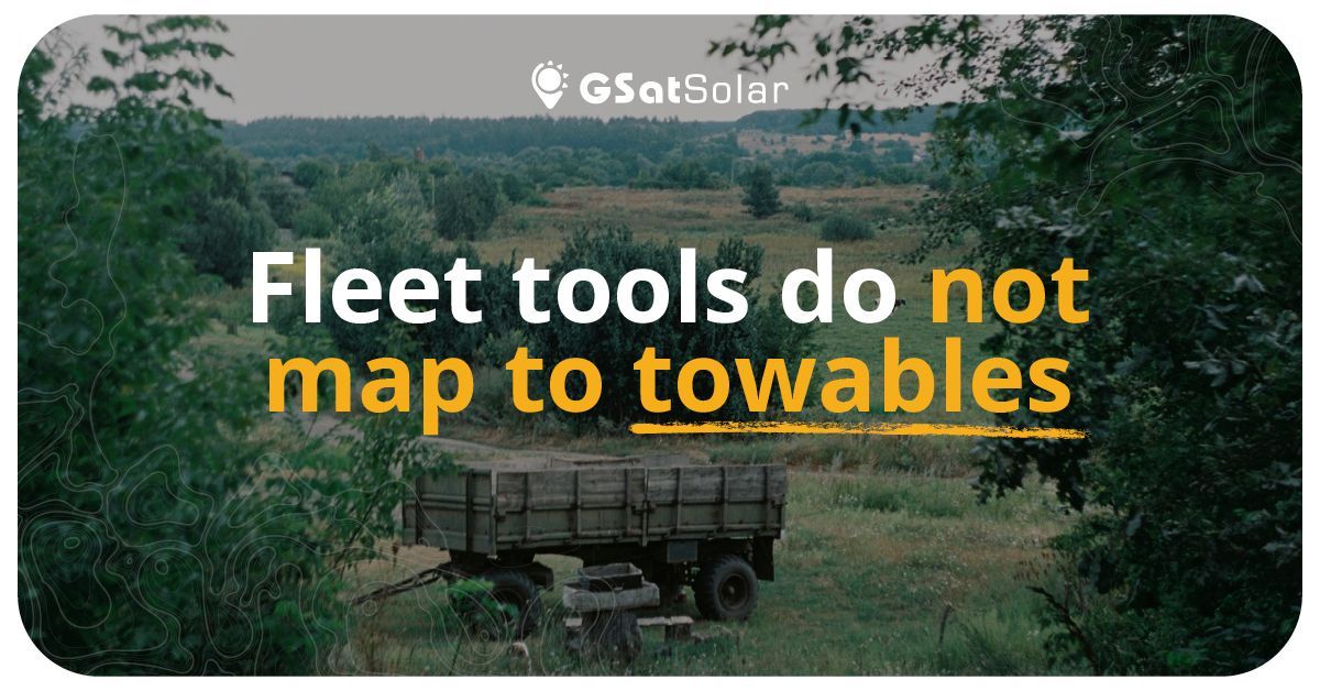 GSatUS's tweet photo. Fleet tools fit powered vehicles. Towables need self-contained tracking that survives detachment.  https://t.co/xNQ0uLX7II https://t.co/3dOspoZ4NP