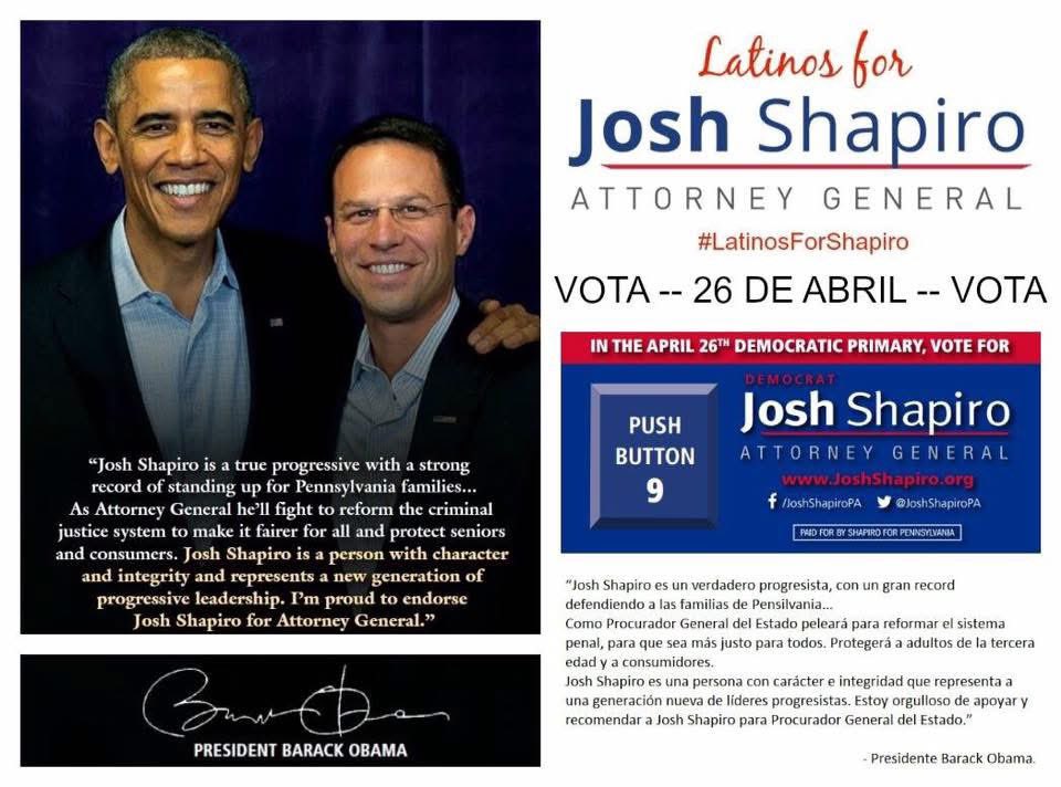 FerTreMar's tweet photo. 10 years ago! #PrimaryDay #2016 @JoshShapiroPA https://t.co/QPLsSdT5EG