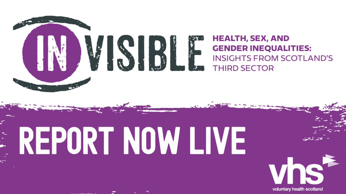 VHSComms's tweet photo. Our (IN)VISIBLE report is now LIVE! The report analyses evidence from 50+ VHS members and wider stakeholders, as well as national and academic sources, to identify key themes on the relationship between sex, gender and health.

Read now: https://t.co/YYBAguboGH https://t.co/RzPyAXPBbC