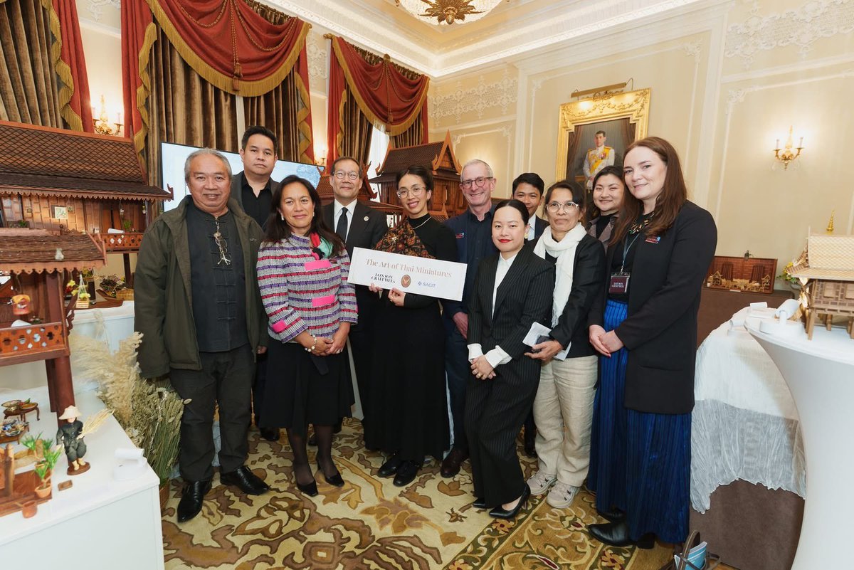 thaiemblondon's tweet photo. RTE London would like to express our heartfelt appreciation to everyone who joined “The Art of Thai Miniatures” during London Craft Week 2026 🏡🎨 Our profound gratitude also goes to all partners, org. and supporters who helped us make this event possible and a success. 💐 🌟 🥂 https://t.co/xR83uwiISy