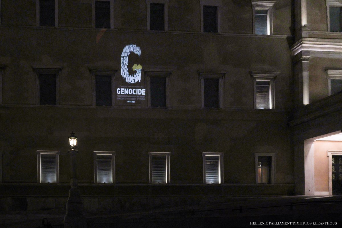 Parliament_GR's tweet photo. Φωταγώγηση του Κτιρίου της Βουλής των Ελλήνων για τη Γενοκτονία των Ελλήνων του Πόντου
https://t.co/XkrtxaT0EW
#vouli #hellenicparliament #parliamentgr #Βουλή #ΒτΕ #ΒουλήτωνΕλλήνων #greece https://t.co/xZCpSwL8wq