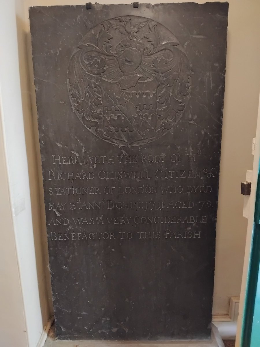 TimBryars's tweet photo. If I'm asking 'is this too niche?' it probably is, but I enjoy visiting memorials to booksellers and printers whose books I sell. On Sunday, a detour via St Botolph's in Postman's Park to tip my hat to Richard Chiswell. There was serious money to he had from John Speed's atlas. https://t.co/ce8MIedoi1
