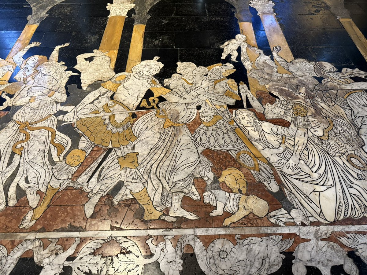 NavalWSE's tweet photo. La cathédrale de Sienne (Italie 🇮🇹) est d’une beauté exceptionnelle. Son pavement intérieur est extraordinaire. « Le plus beau, le plus grand et le plus magnifique [sol] qui ait jamais été réalisé. » Giorgio Vasari (1511-74) #Sienne #Siena #cathédrale #opussectile https://t.co/RHTp65fZJv