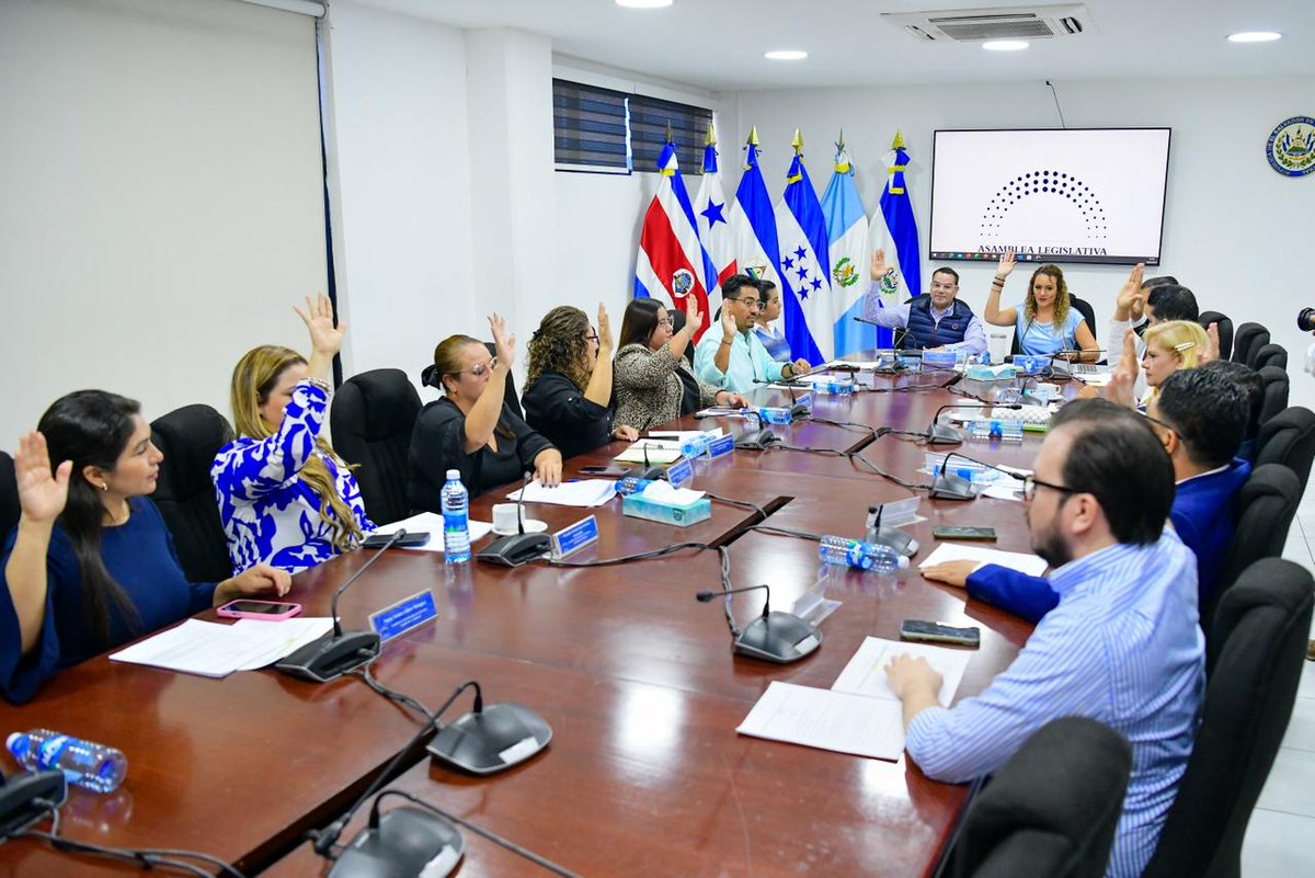 suecallejas's tweet photo. En la #ComisiónSALVEX se aprobó:

✔️ Reforma a la Ley Especial de Estadística y Censos.
✔️ Transferencia de inmueble del Ministerio de Hacienda a favor de ANDA en Santo Domingo, San Vicente. https://t.co/ur7VQzL9Zz