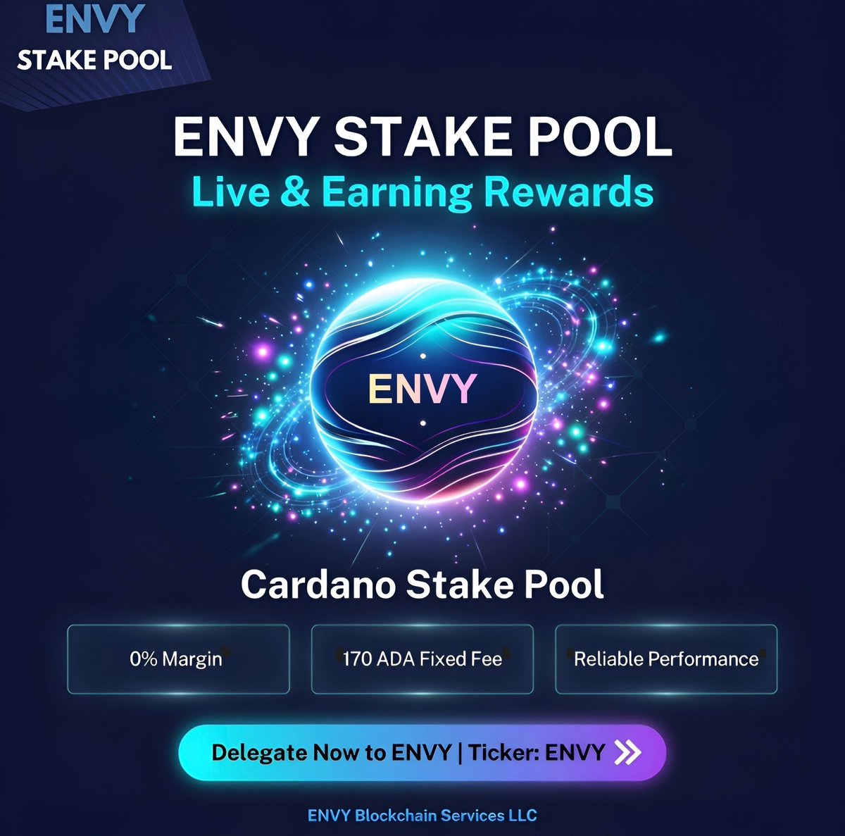 ENVY Stake Pool - Cardano | Iagon | Blockfrost tweet media