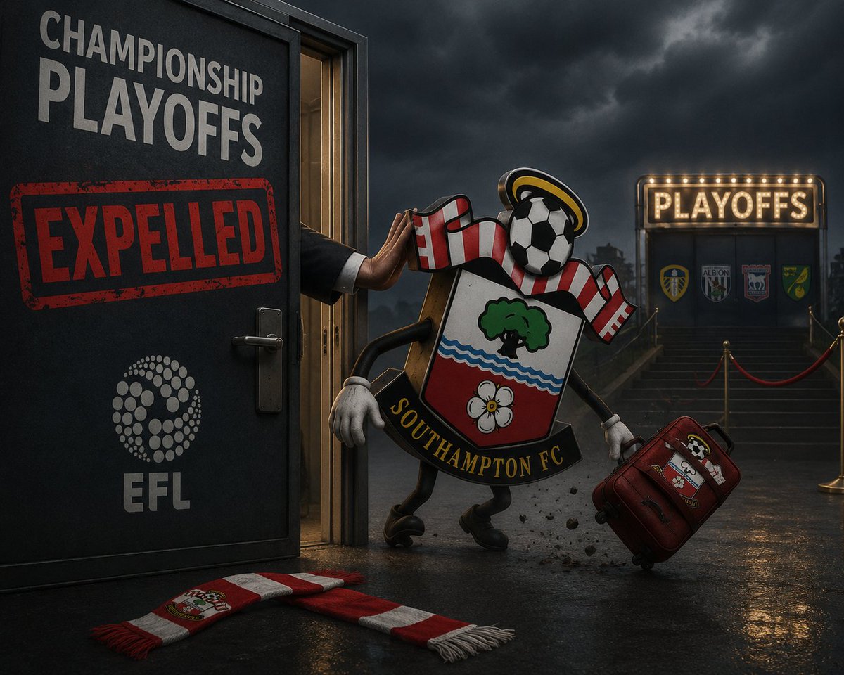 A9Mac's tweet photo. I didn't see that coming. Southampton expelled from the Championship playoffs. 
Is it the right decision to reinstate Middlesbrough? https://t.co/7DX92quhvl