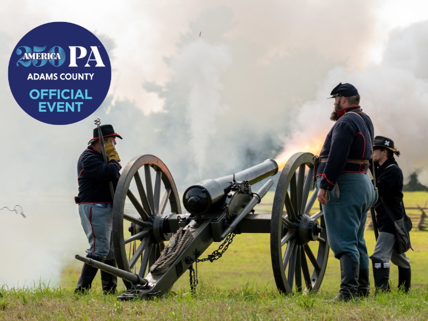 DestGettysburg's tweet photo. History comes alive in Gettysburg this July⚔️

Make plans now for the Battle of Gettysburg 163rd Anniversary Battle Reenactment, happening July 3–5! Experience powerful battle reenactments, living history camps, artillery demonstrations, and more as thousands gather to commemorate one of the most pivotal moments in American history.

Learn more and start planning your visit: https://t.co/FED0vEW5GV

#gettysburg #visitpa