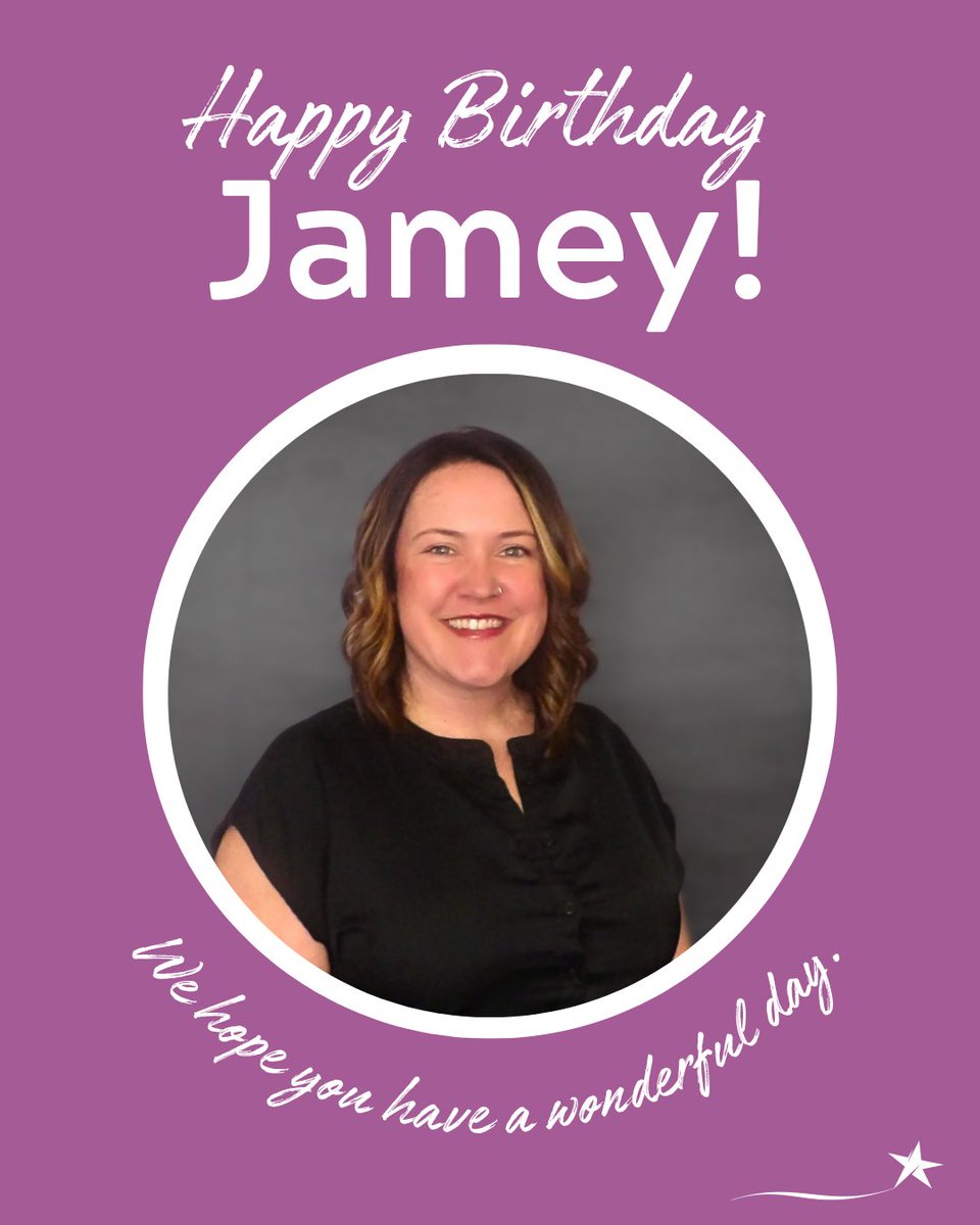Northstarfd's tweet photo. Wishing Jamey a very Happy Birthday today! 
🎂🥳🤩💜🎉
#shesthebest https://t.co/taUkF44F2n