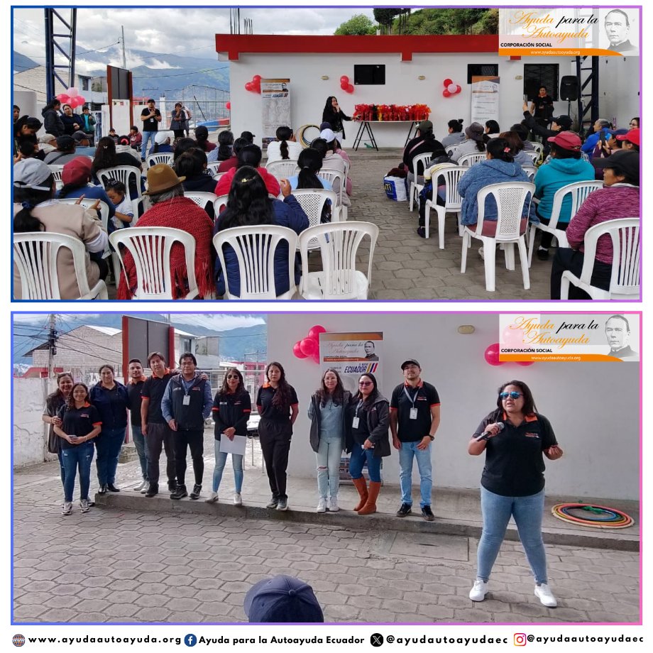 ayudautoayudaec's tweet photo. ✨🌹La Corporación Social Ayuda para la Autoayuda conmemoró el #DíadelaMadre junto a más de 60 mujeres de los proyectos ETI y EPM. Una jornada de diversión y esparcimiento que reafirmó el rol esencial de la maternidad en la familia y la comunidad. 🤝🌟 https://t.co/S4eRW0RdvS