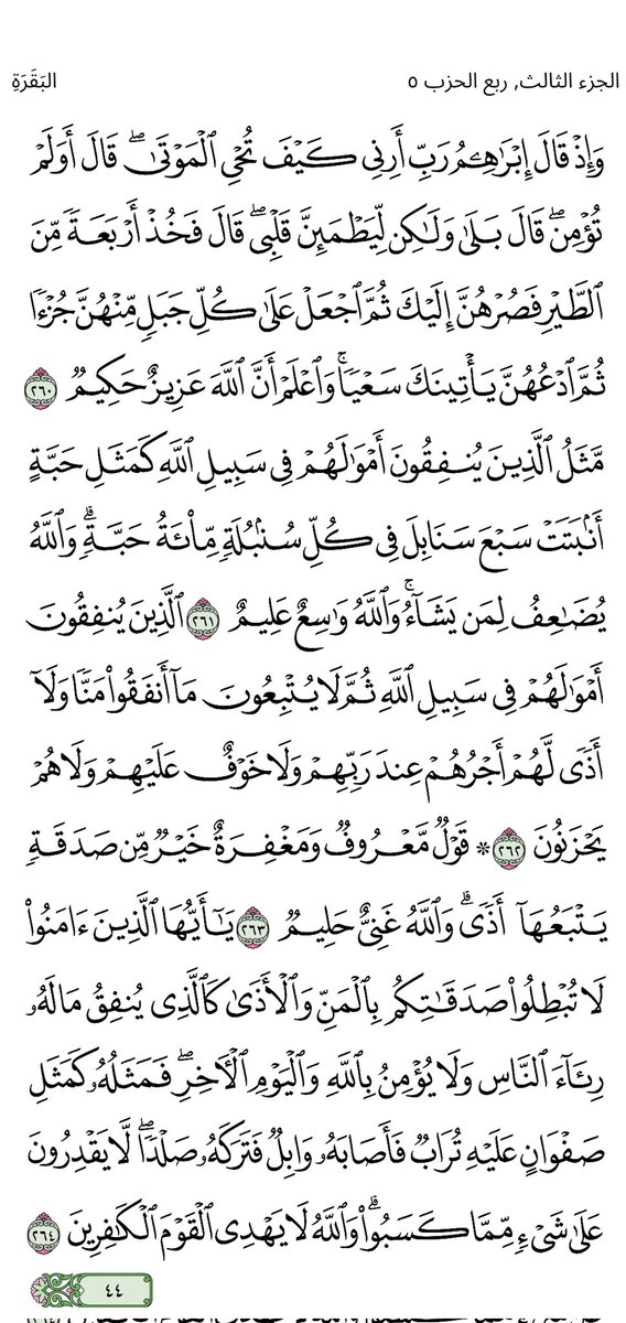 Fatonn0's tweet photo. الصفحه رقم ٤٤
من القرآن الكريم 
#مكه
#موسم_حج_1447هـ 
#عيد_الأضحى https://t.co/UJkGGRSZzh