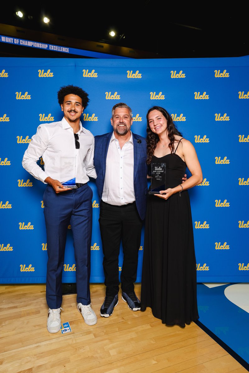UCLAMVB's tweet photo. Bruin Awards 🤩

The squad was given the Bruin Sportsmanship Award, and Jaidin Russell earned the Bruin Leadership Award at last nights student-athlete banquet!

#GoBruins https://t.co/AcB4Qdwfs1