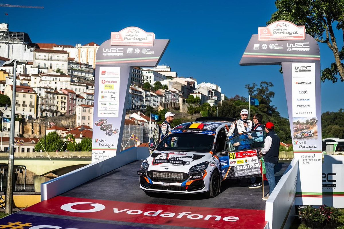 MaxFreemanRally's tweet photo. On this day in 2025 at WRC Portugal, 🇵🇹 it was the second round of the JWRC and a real close battle. Fantastic mature driving from Thomas and we narrowly missed out on a podium. @FIAJuniorWRC https://t.co/OoL4s3eifv