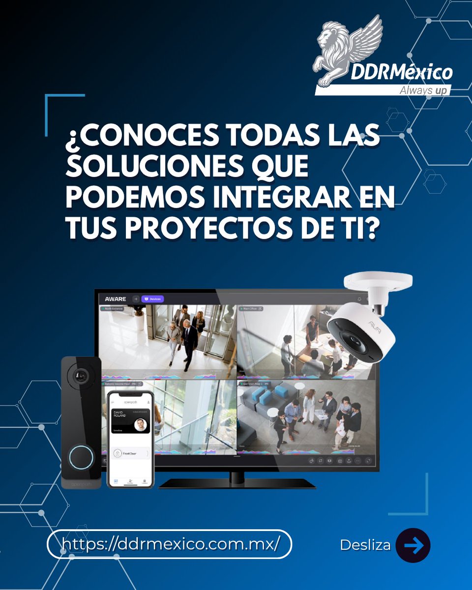 DDR_Mexico's tweet photo. En #DDRMéxico entendemos que la #seguridad requiere mucho más que monitoreo: necesita tecnología inteligente, prevención y capacidad de respuesta en tiempo real, porque una estrategia de seguridad eficiente no solo protege, también fortalece la operación y la toma de decisiones👀 https://t.co/fPBsMqtu8a