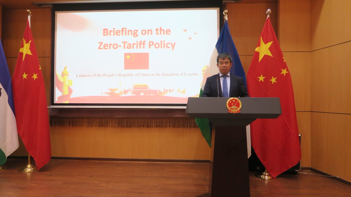Chinese Embassy in Lesotho tweet media