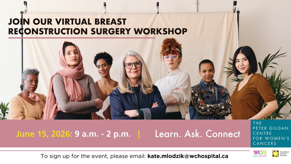 WCHospital's tweet photo. 📢 Are you contemplating or scheduled to receive breast reconstruction surgery? 

Join us on June 15 for a free and virtual #BreastReconstruction workshop. 

Topics include reconstruction options, post-surgical care and more. Sign up today! Learn more➡️ 
https://t.co/f5CUlLes36 https://t.co/5YxtxOgwGa