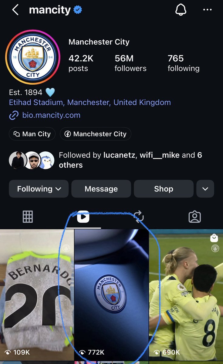 ST_McFly's tweet photo. Don’t think you understand how big this is. Manchester City has the newest @pudgypenguins collab post sitting right on their IG of 56M followers with over 750k views in just a few hours. It’ll be above 1M shortly. 

Not only will Pengu reach tons of new Man City fans, tons of Pengu fans will be introduced to the world of football with Man City being one of their new favorite teams. Excited to see this partnership grow! ⚽️