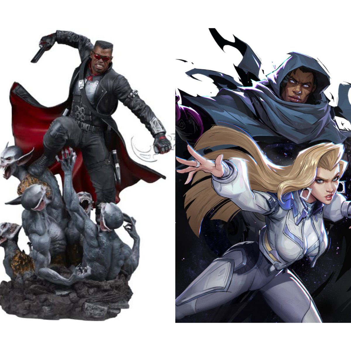 IanRaneses's tweet photo. @HasbroPulse Plz give us these figures soon like a single release comic style Blade and Cloak and Dagger Rivals 2-Pack plz reveal the Cloak/Dagger soon enough? 🙏 https://t.co/YZrEu79Rgm