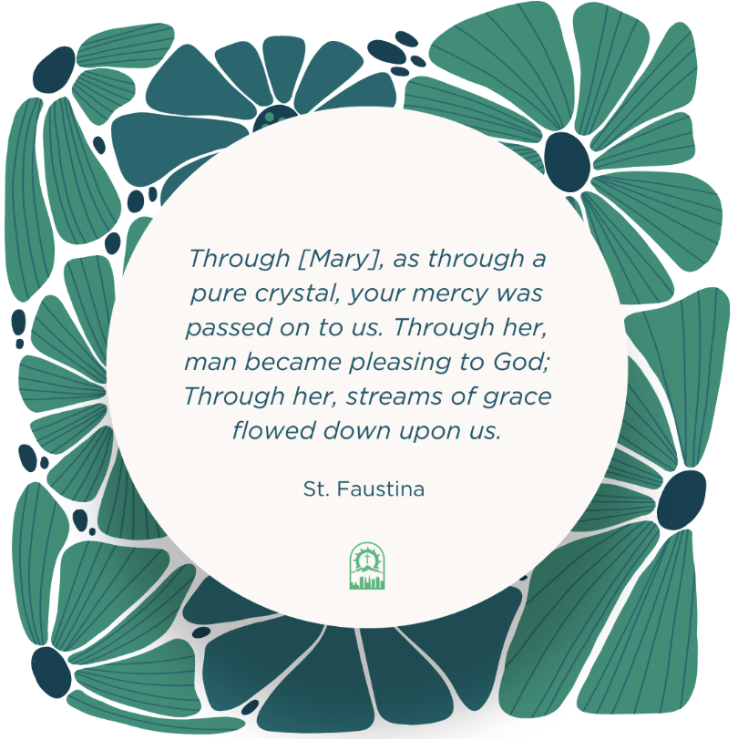 ArchDenver's tweet photo. May is dedicated to our Blessed Mother, whose “yes” opened the way for Christ to enter the world. As St. Faustina reminds us, God’s grace flowed to us through Mary, who always leads us closer to her Son.
🌿
Mary, Mother of God, pray for us. https://t.co/RuqNna82PM