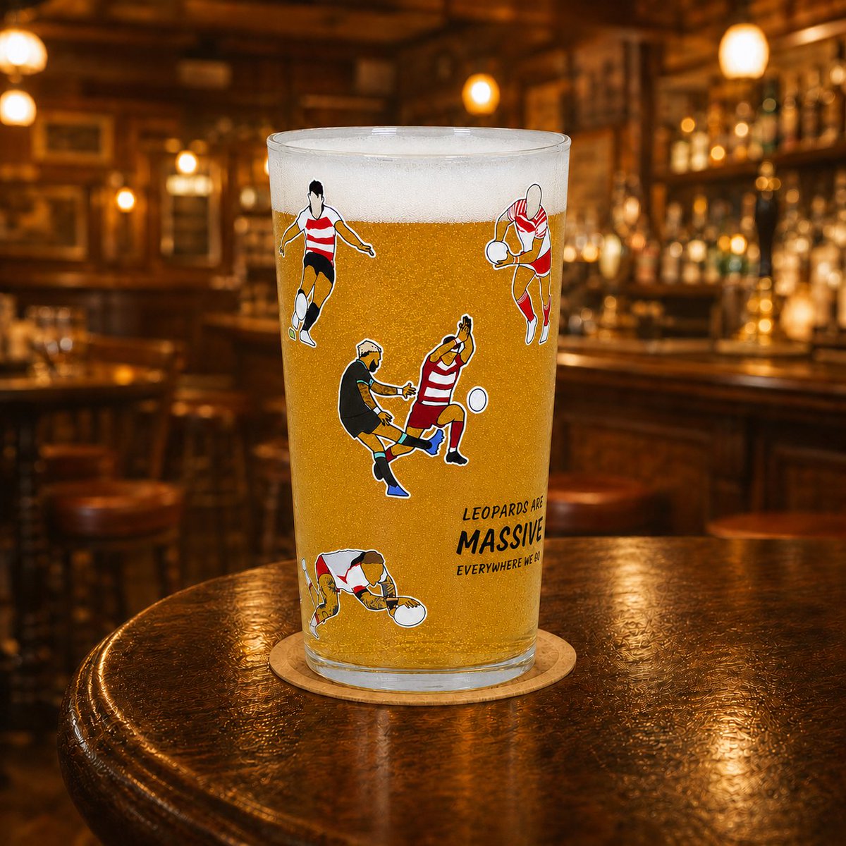 TheCoasterStore's tweet photo. We are also excited to introduce another new product, our Leigh Leopards pint glass! Calling all Leythers, get yours here: https://t.co/QrwUdMouUK https://t.co/nLIZmL1cIW