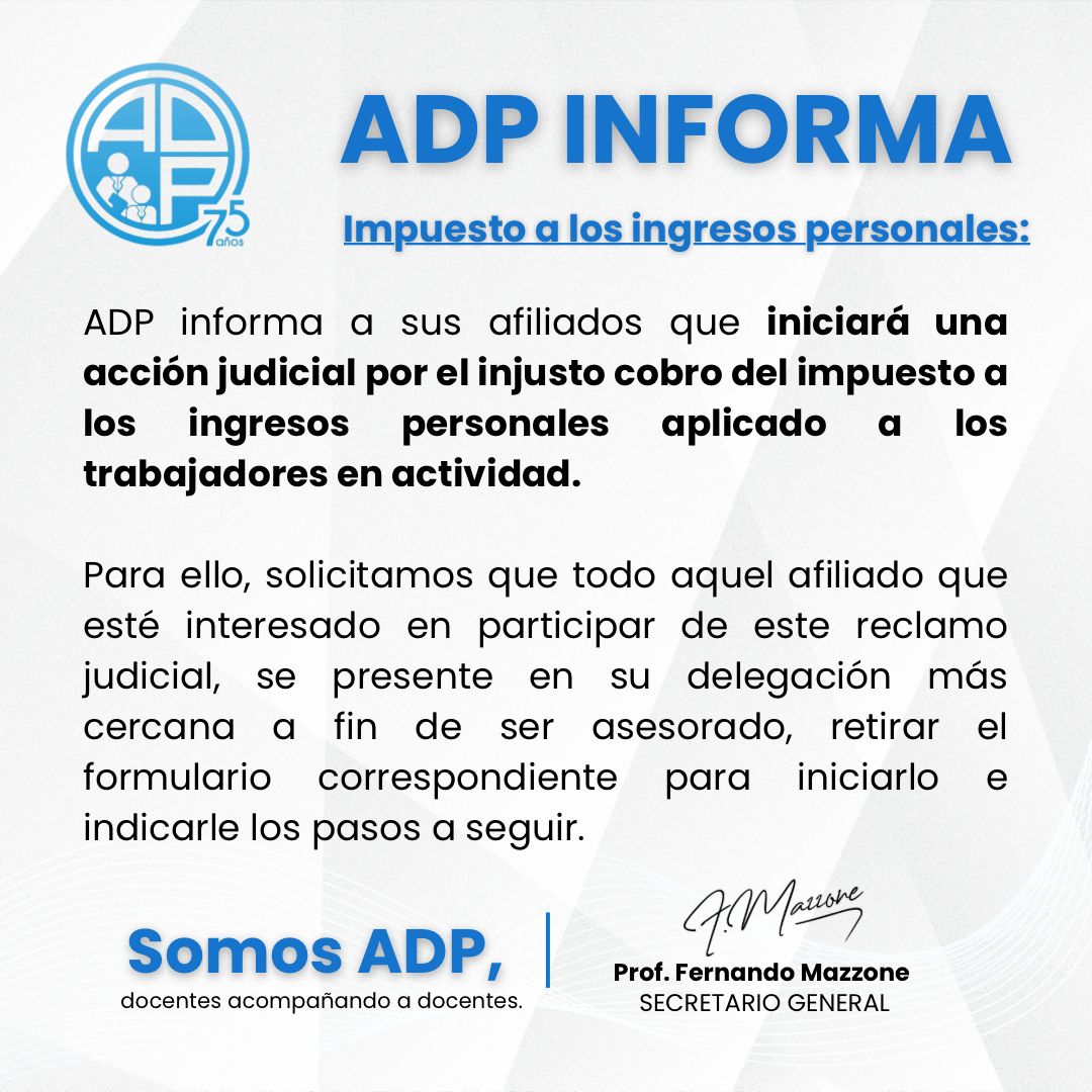 Asociación Docente Provincial tweet media