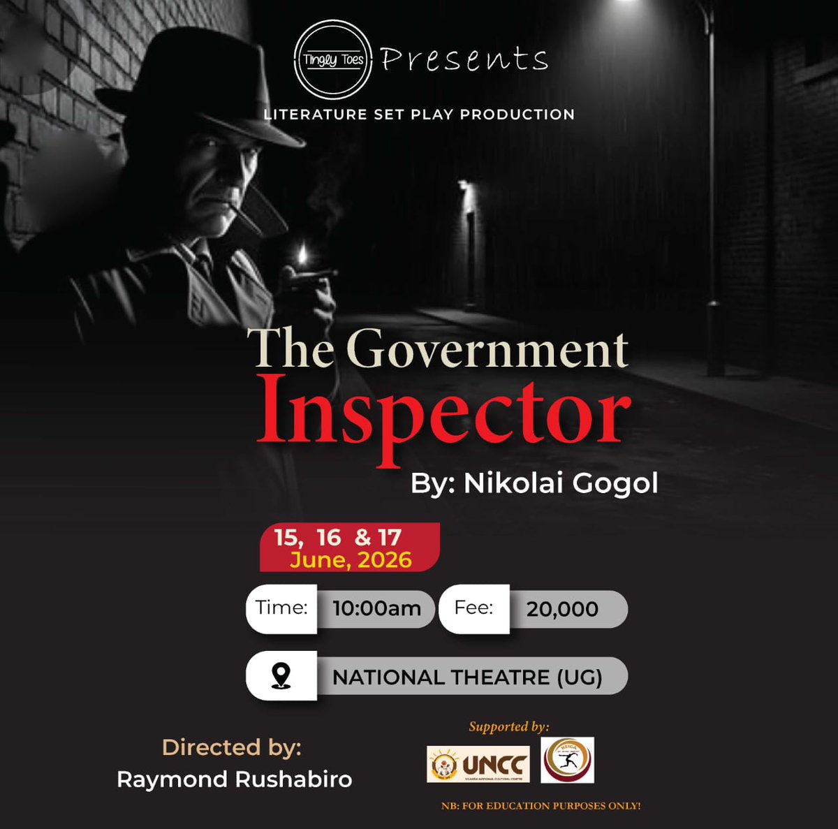 TinglyToes1's tweet photo. we take you to St. Petersburg, Russia with *The Government Inspector*The betrayal, corruption, and political decay of *Betrayal in the City* this season is bigger, darker, and unforgettable.
The stage lives again. 
#TheatreSeason2026 #BetrayalInTheCity #TheGovernmentInspector https://t.co/d4qbsuuoUO