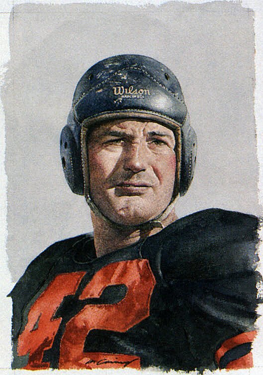 NFL_Journal's tweet photo. Sid Luckman and Sammy Baugh

#NFLart by Merv Corning https://t.co/OkIrhOakBH