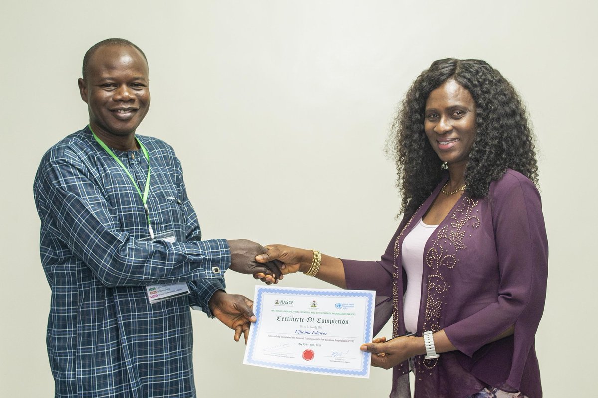 nascpfmoh's tweet photo. NASCP with support from the World Health Organization, conducted a National PrEP Training of Trainers in Lagos to strengthen capacity for Oral PrEP, CAB-LA and LEN PrEP service delivery across Nigeria.
#NASCP #HIVPrevention #PrEP #LENPrEP #PublicHealth https://t.co/aNarrstati