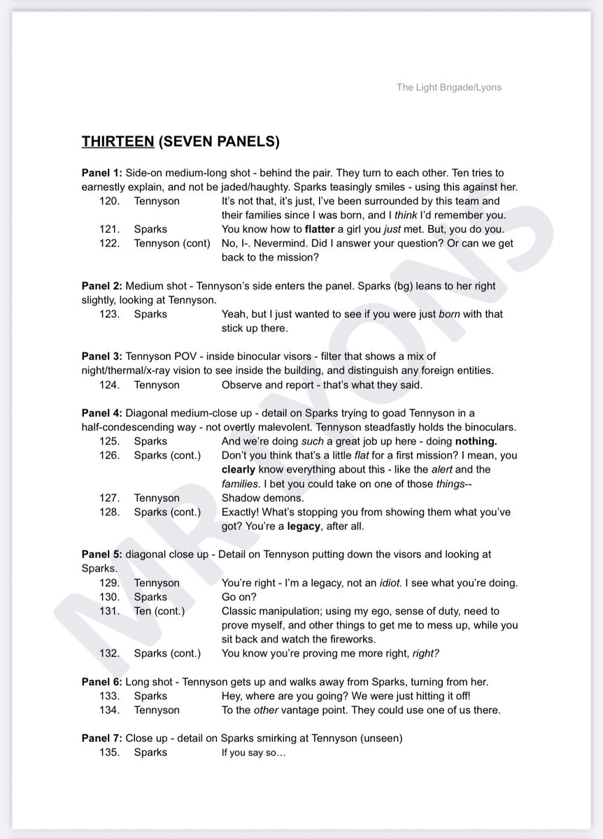 mrlyonswriter's tweet photo. THE LIGHT BRIGADE - Demo Script - Part 4
Read the full script on the website.

#comicbooks #superhero #newcomic #comicwriter #comicbooklovers #feed #gothic #superhuman #originalwriter #comics #x #writing #eldritch #newtalent #comics #script #smallbusiness #yp #writersonx https://t.co/0qdSCtPpvS